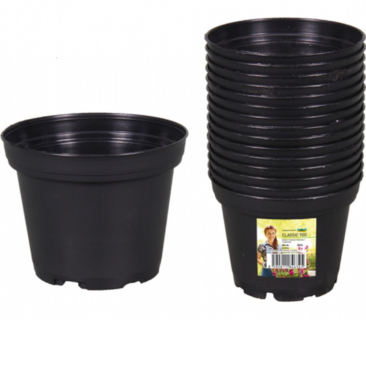 Kvetník CLASSIC - ľahčený plast - 11,5 cm - 15 ks