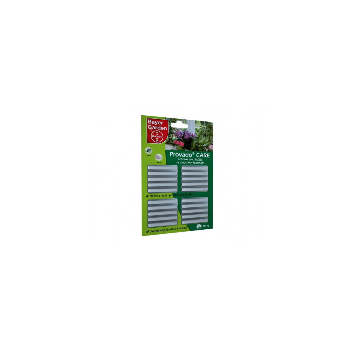 Provanto Care - tyčinky proti škodcom pre okrasné rastliny - 20 x 1,25 g