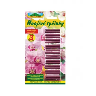 Tyčinkové hnojivo na orchidey - Nohel Garden - 20 ks