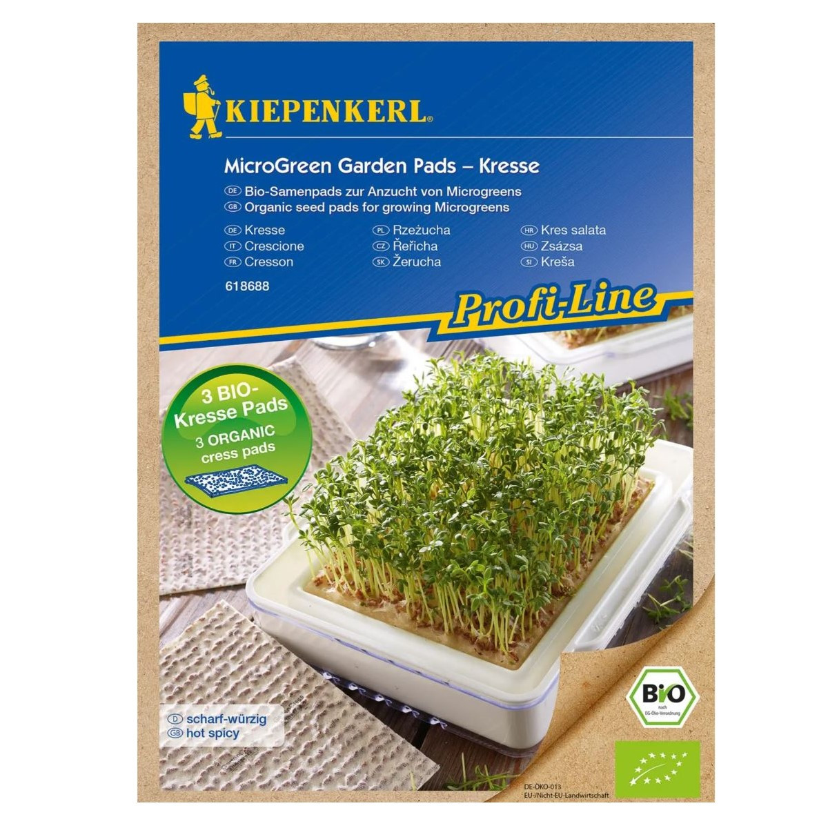 Microgreen - mikrozelenina - náhradné pláty BIO žeruchy - 3 ks