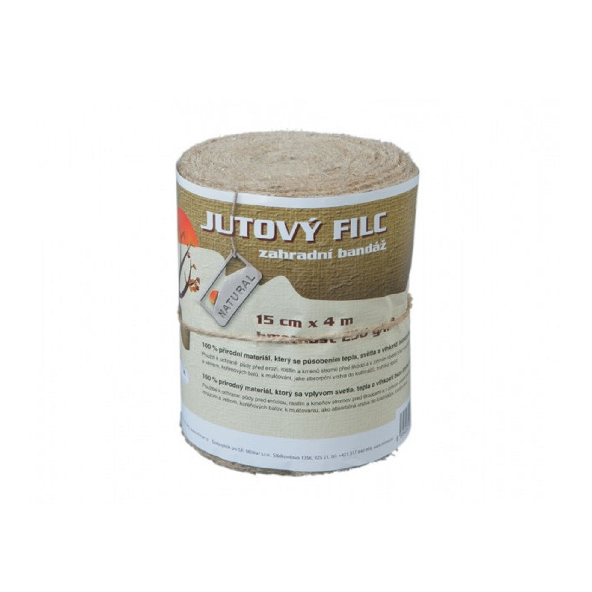 Jutový filc - 15 cm x 4 m