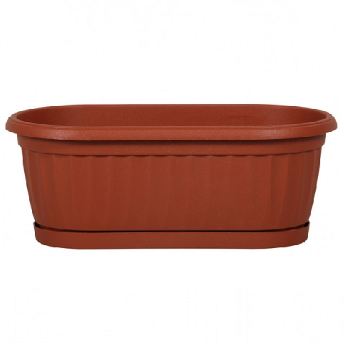 Samozavlažovací truhlík s podmiskou - teracotta - 32 cm - 1 ks