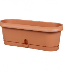Samozavlažovací truhlík Lotos - teracotta - 30 cm - 1 ks