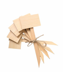 Menovky na označenie sadeníc - drevené - 5 ks