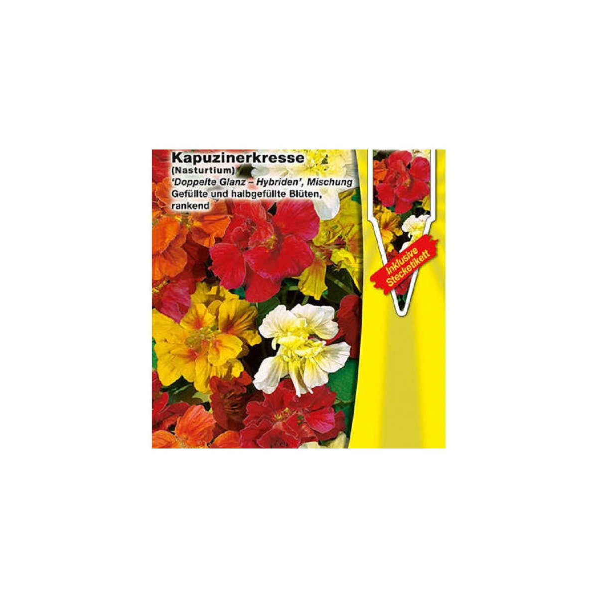 Kapucínka popínavá Doppelte Glanz zmes - Tropaeolum majus - semená - 15 ks